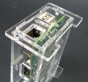 Clear Raspberry Pi Case Assembly
